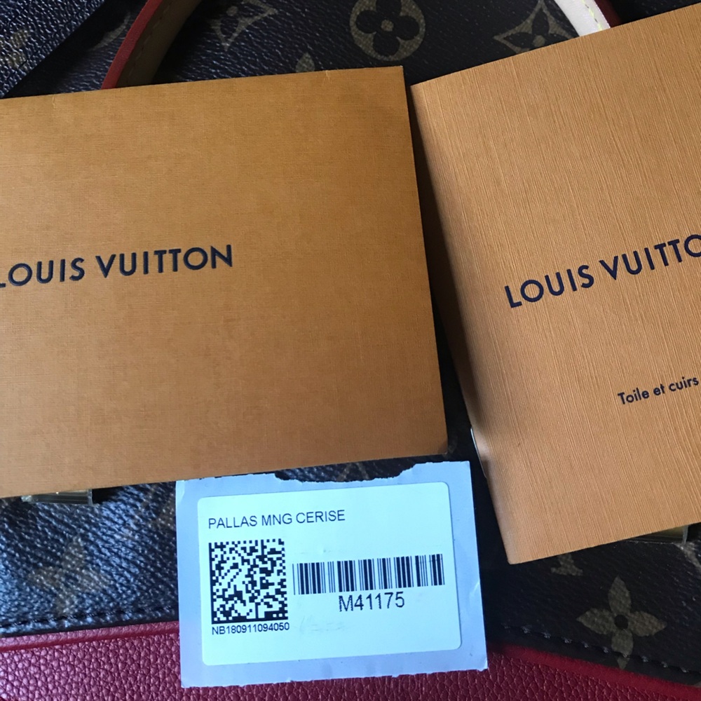 ๐ LIKE NEW ๐ W/ RECEIPT LOUIS VUITTON PALLAS ZIPPER BAG - Picture 12 of 16